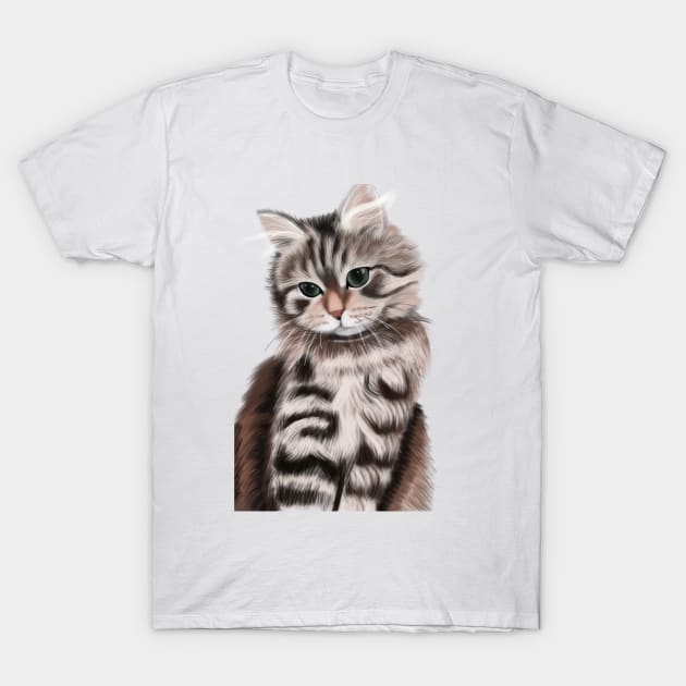 Cat cut T-Shirt by Bylifeart